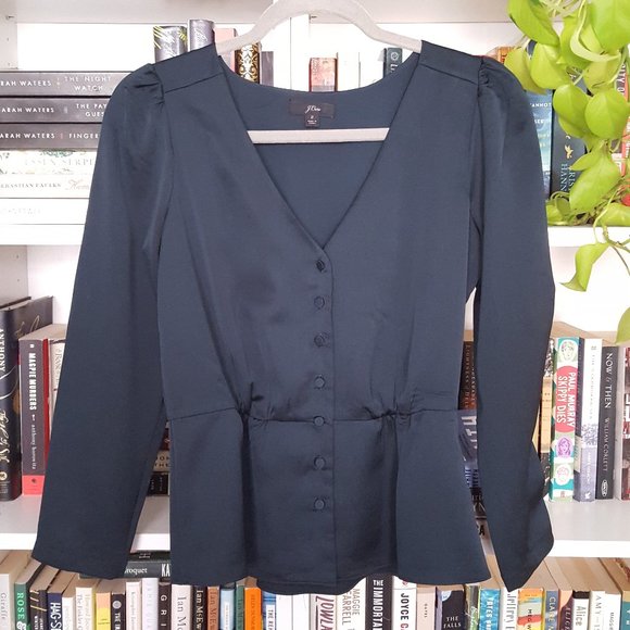 J. Crew peplum blouse - Picture 1 of 8